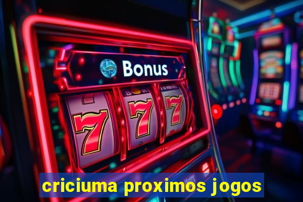 criciuma proximos jogos